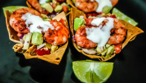 Shrimp Cups with Chunky Avocado Salsa